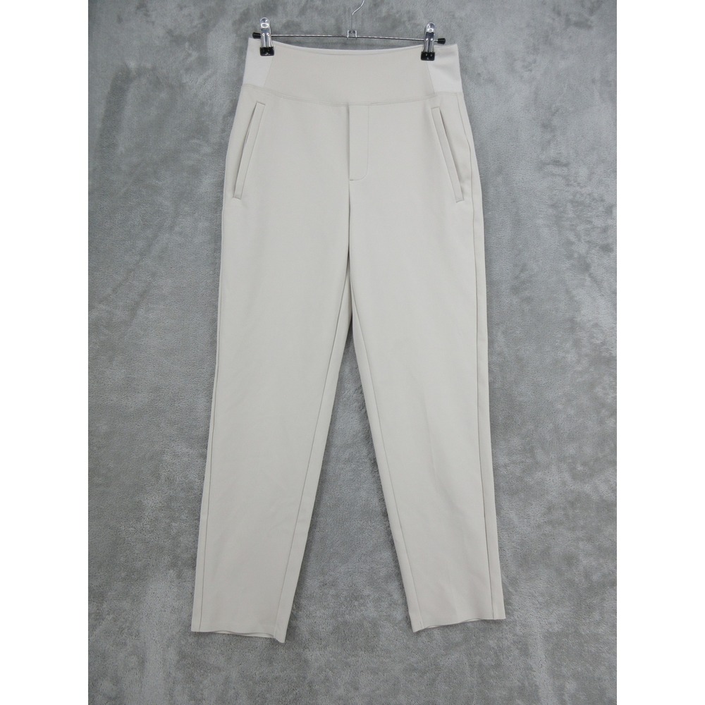 Athleta Pants Womens Size 2 Brooklyn Ankle High Waist Tapered Athletic Beige